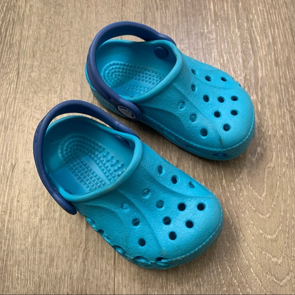 Crocs Kids Blue Baya Clog Unisex Toddler Size 4/5C - Picture 4 of 6